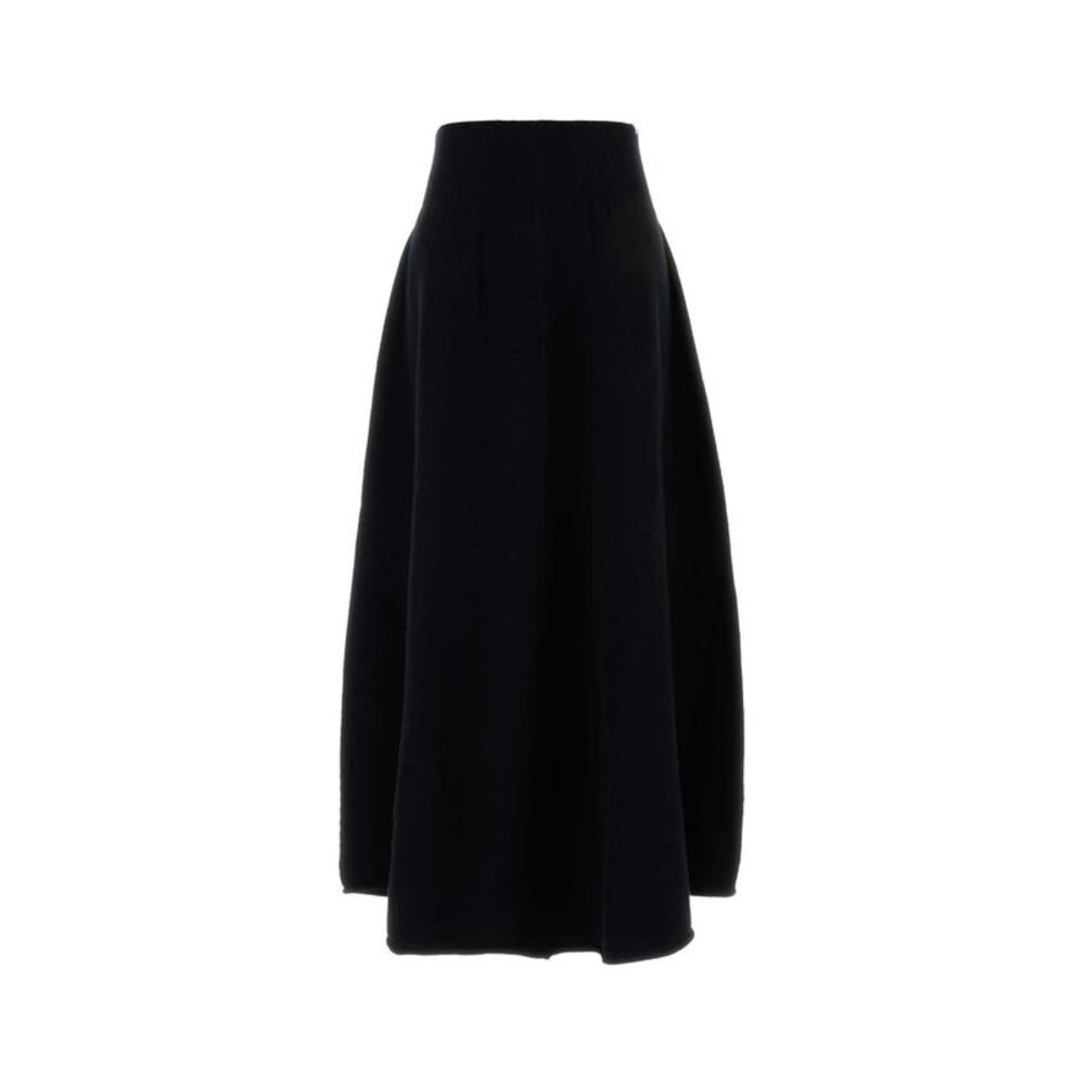 Extreme Cashmere Women Black Stretch Cashmere Blend Nâ°498 Skirt